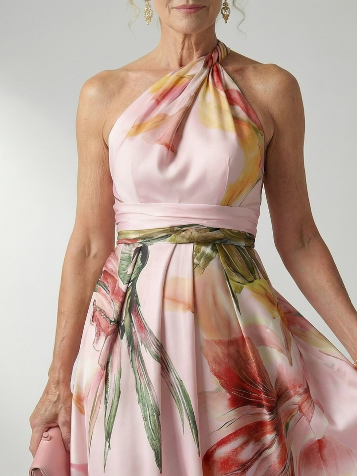 Amélia - Vestido Maxi Floral Leve