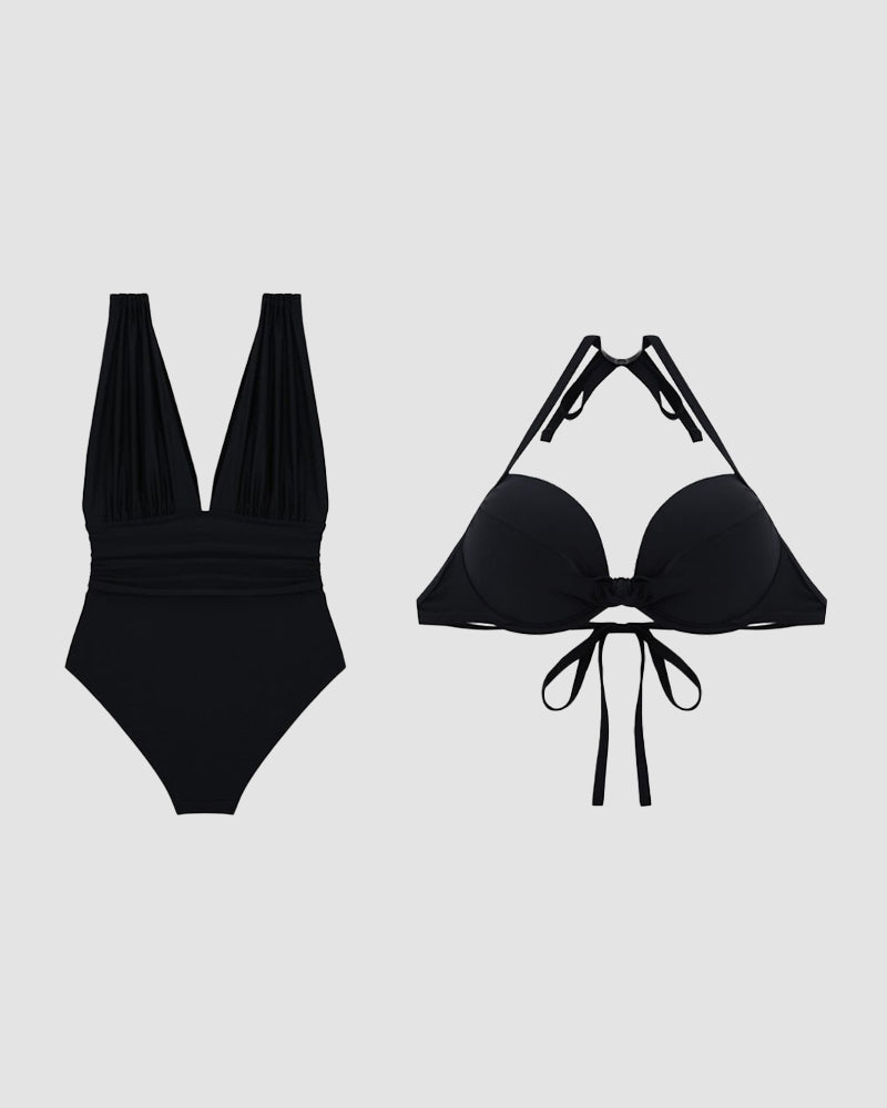 Núria - Fato de Banho Luxe Shaping com Decote V Profundo