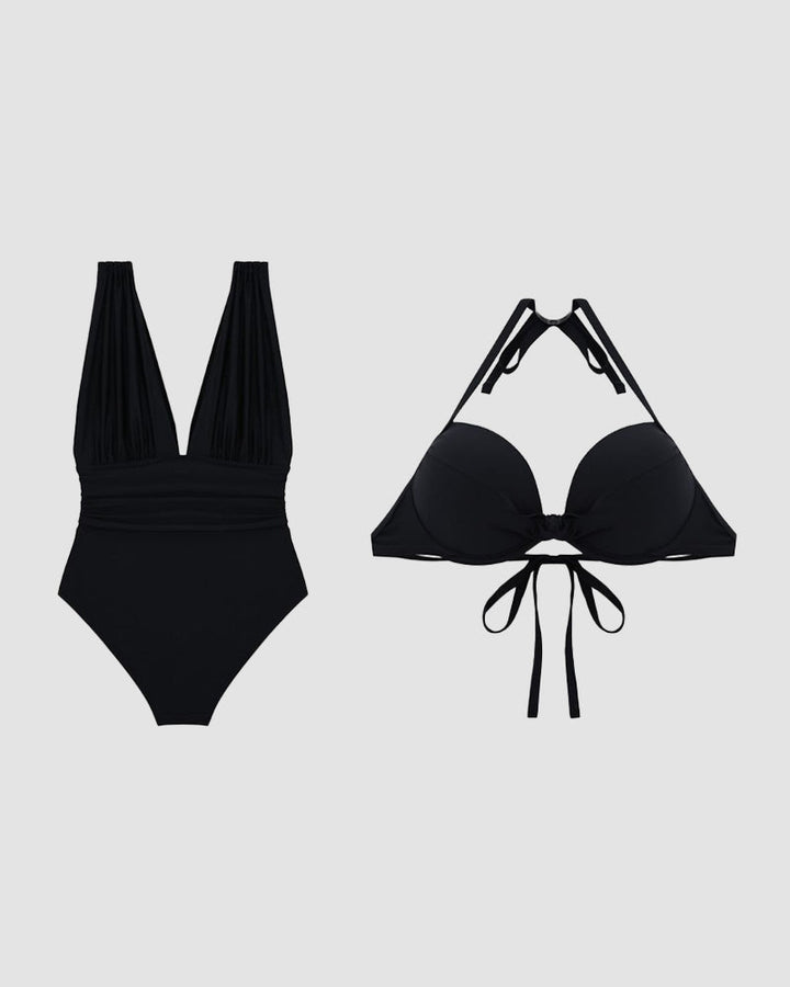 Núria - Fato de Banho Luxe Shaping com Decote V Profundo