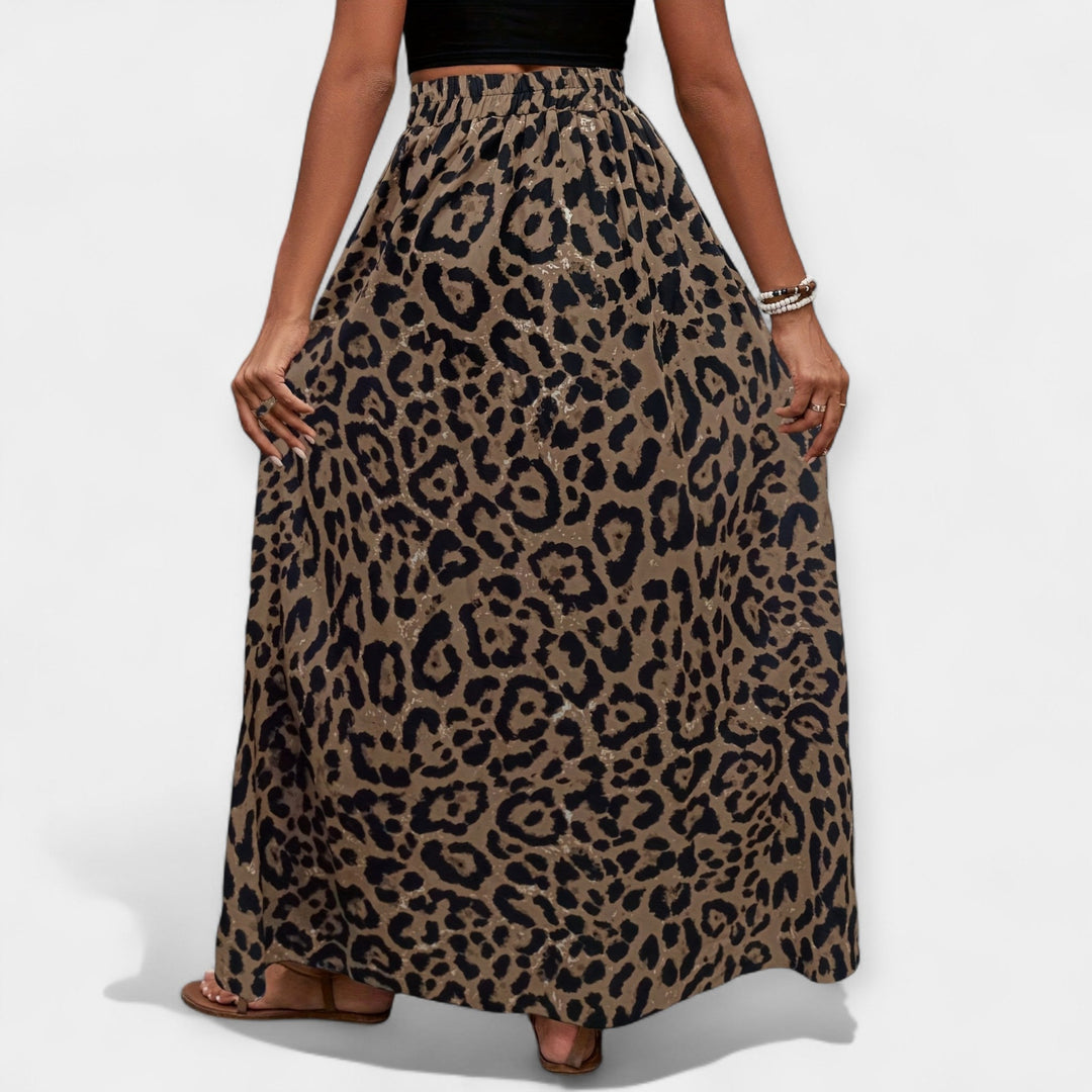 Lara - Saia Midi Leopardo