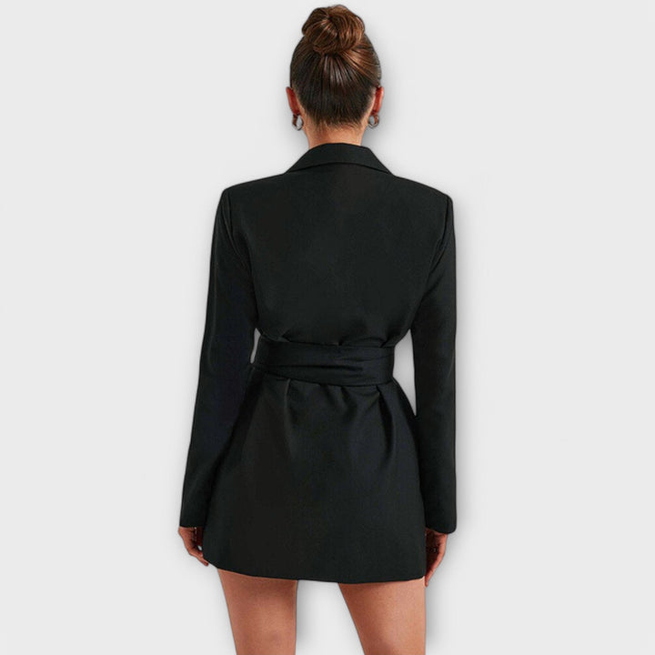 Lola - Vestido curto Blazer decote em V