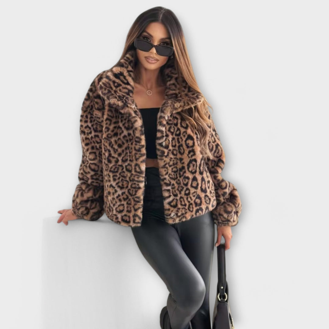 Marta - Casaco de Leopardo