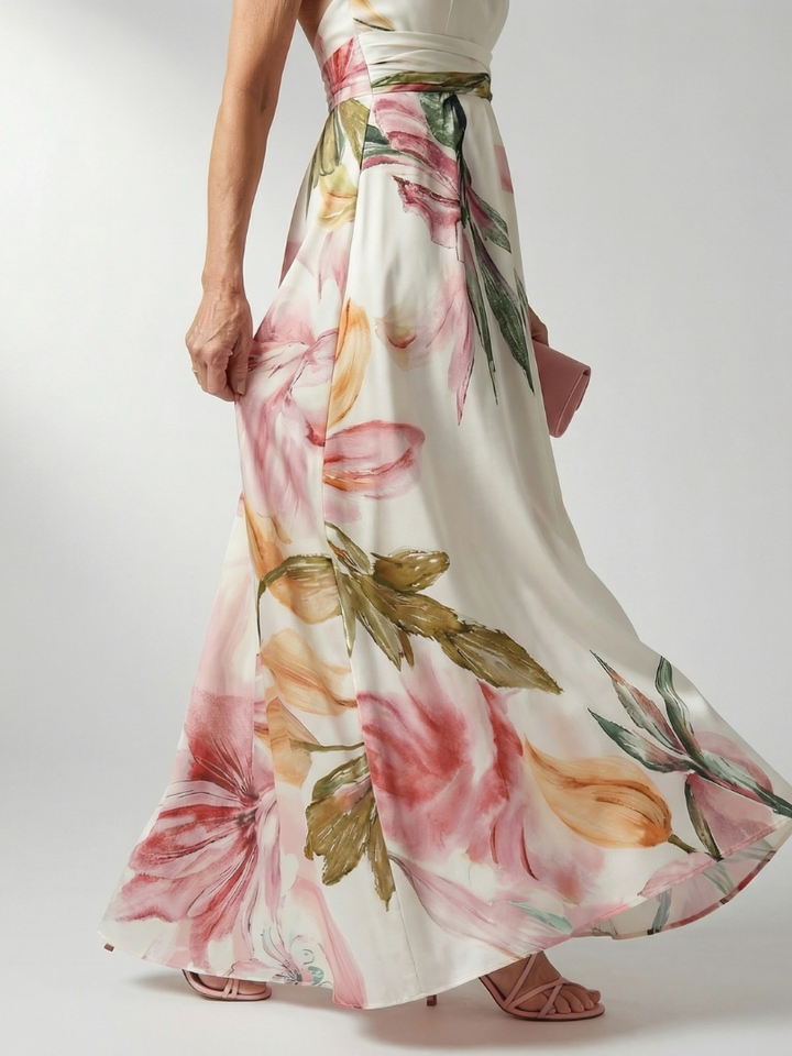 Amélia - Vestido Maxi Floral Leve