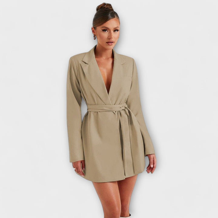 Lola - Vestido curto Blazer decote em V