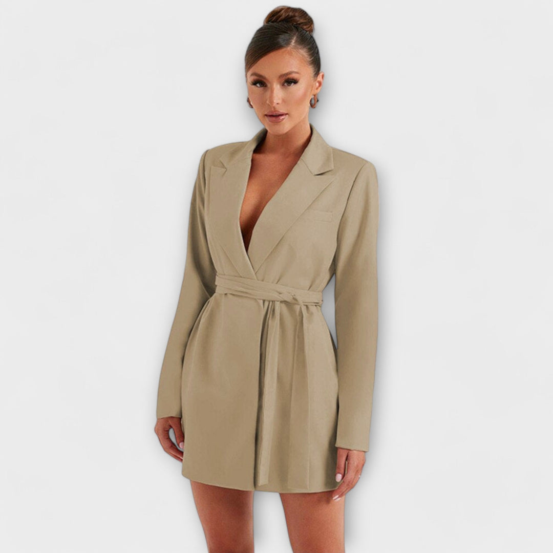 Lola - Vestido curto Blazer decote em V