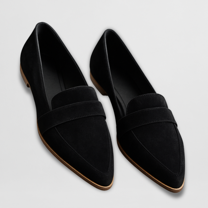 Andresa – Mocassins de camurça macia para mulher