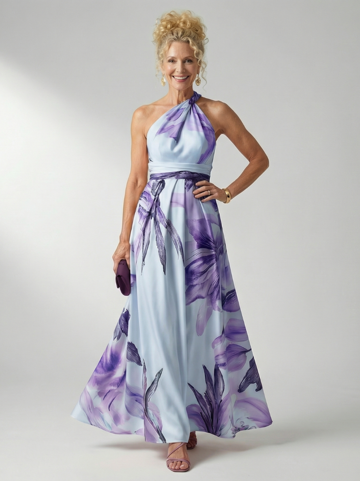 Amélia - Vestido Maxi Floral Leve