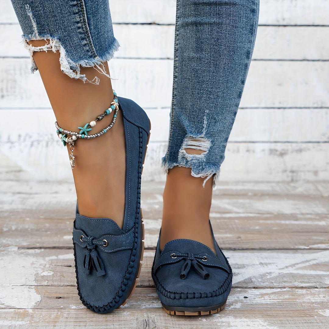Nádia - Mocassins Clássicos com Detalhe de Franja