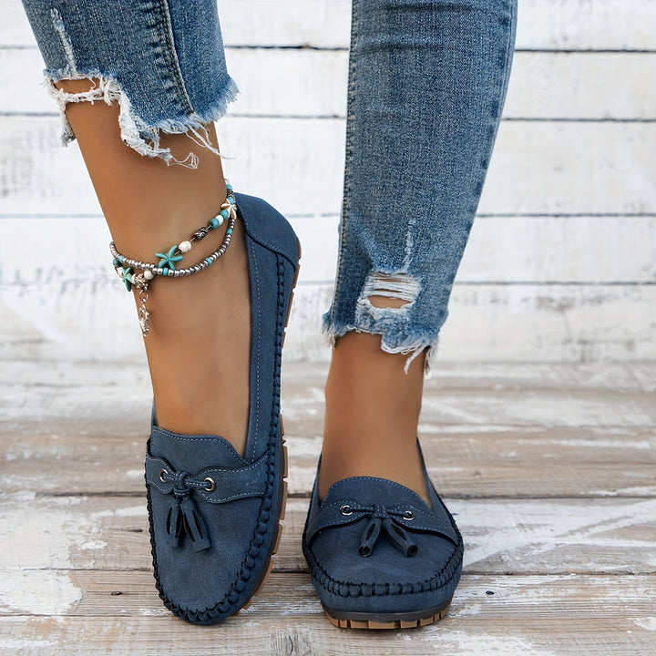 Nádia - Mocassins Clássicos com Detalhe de Franja