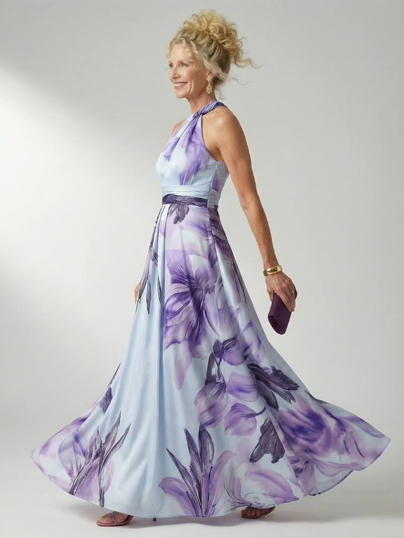 Amélia - Vestido Maxi Floral Leve