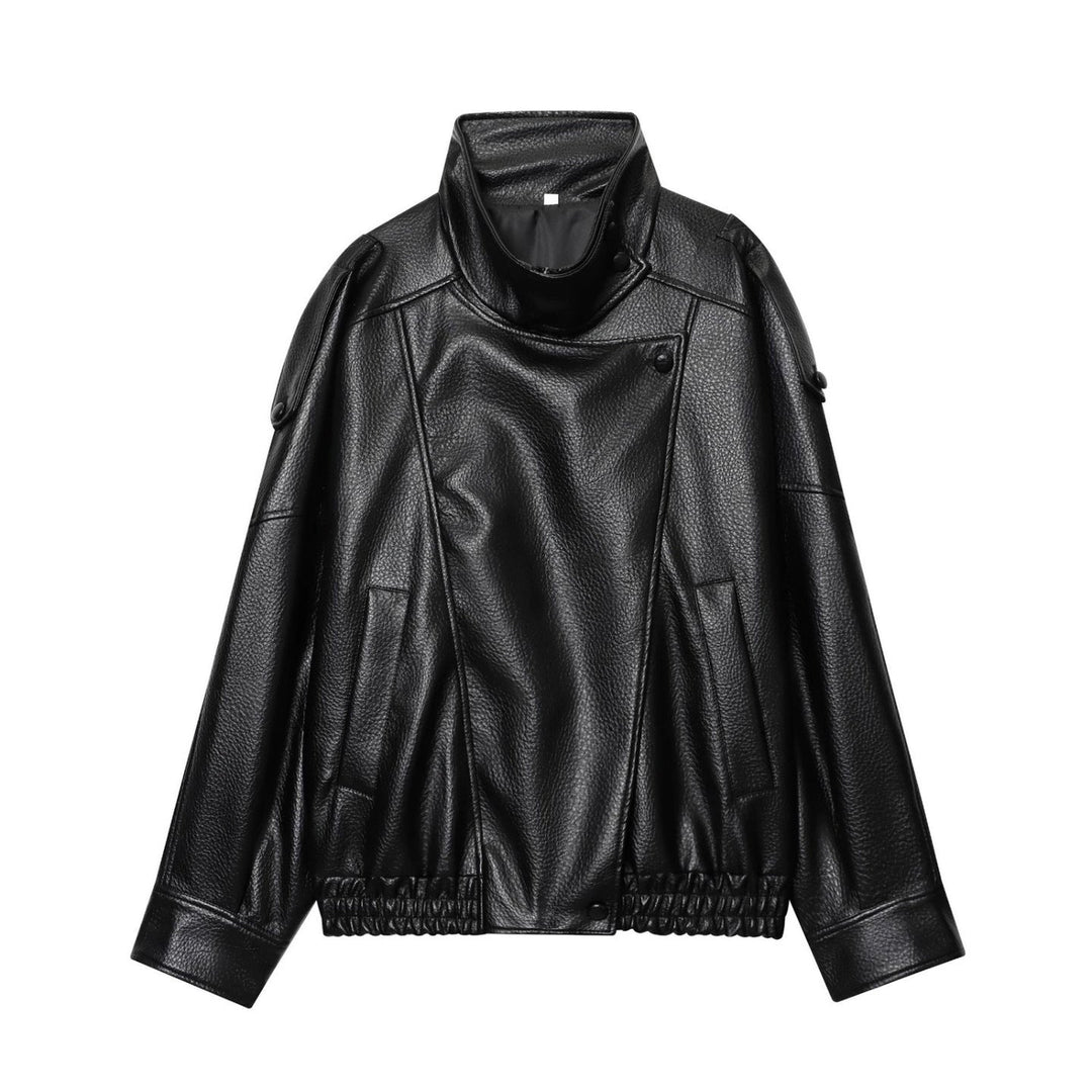 Beatriz - Casaco Feminino de Pele Sintética Estilo Streetwear