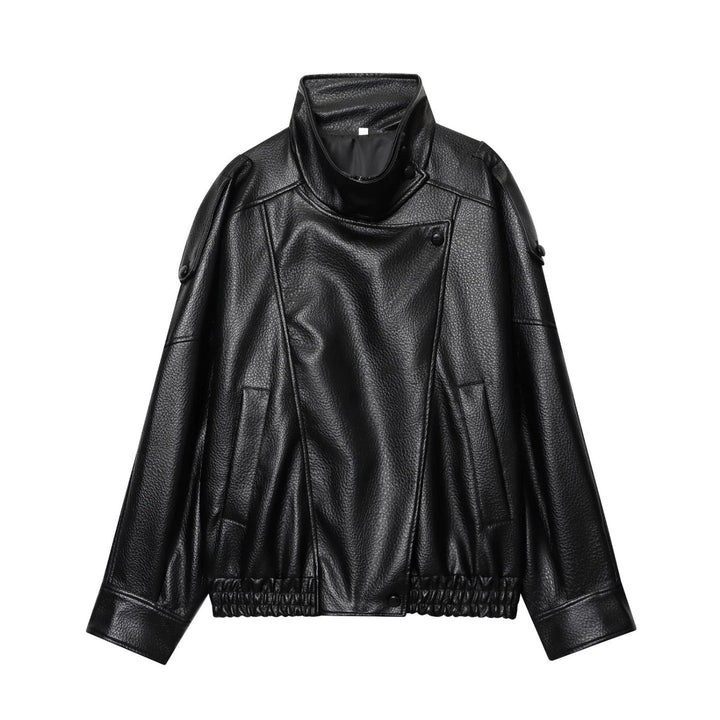 Beatriz - Casaco Feminino de Pele Sintética Estilo Streetwear