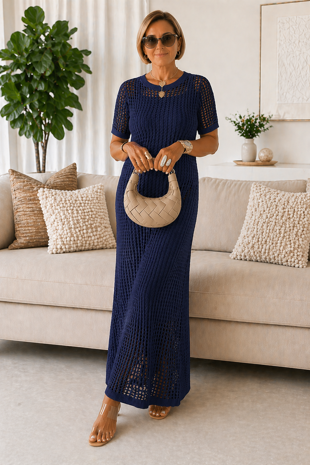 Elisabete - Vestido Maxi Longo com Interior