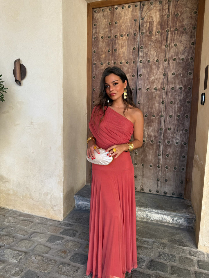Toledo Dress in Light Terracota