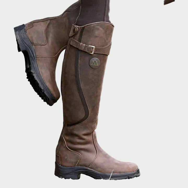 Mariana - Botas de couro ortopédicas premium
