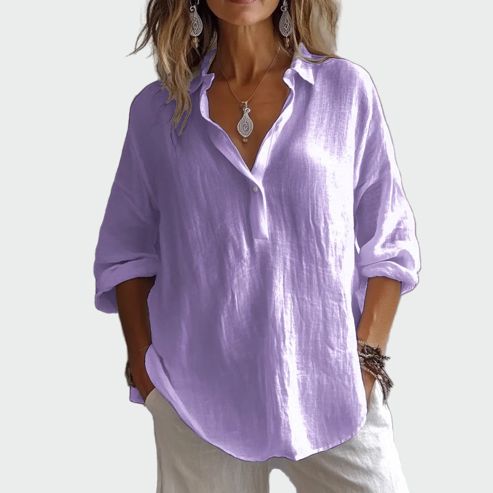 Teresa - Blusa de estilo casual elegante