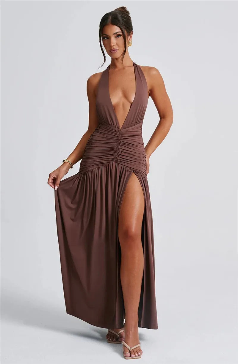 Susi - Vestido longo decotado