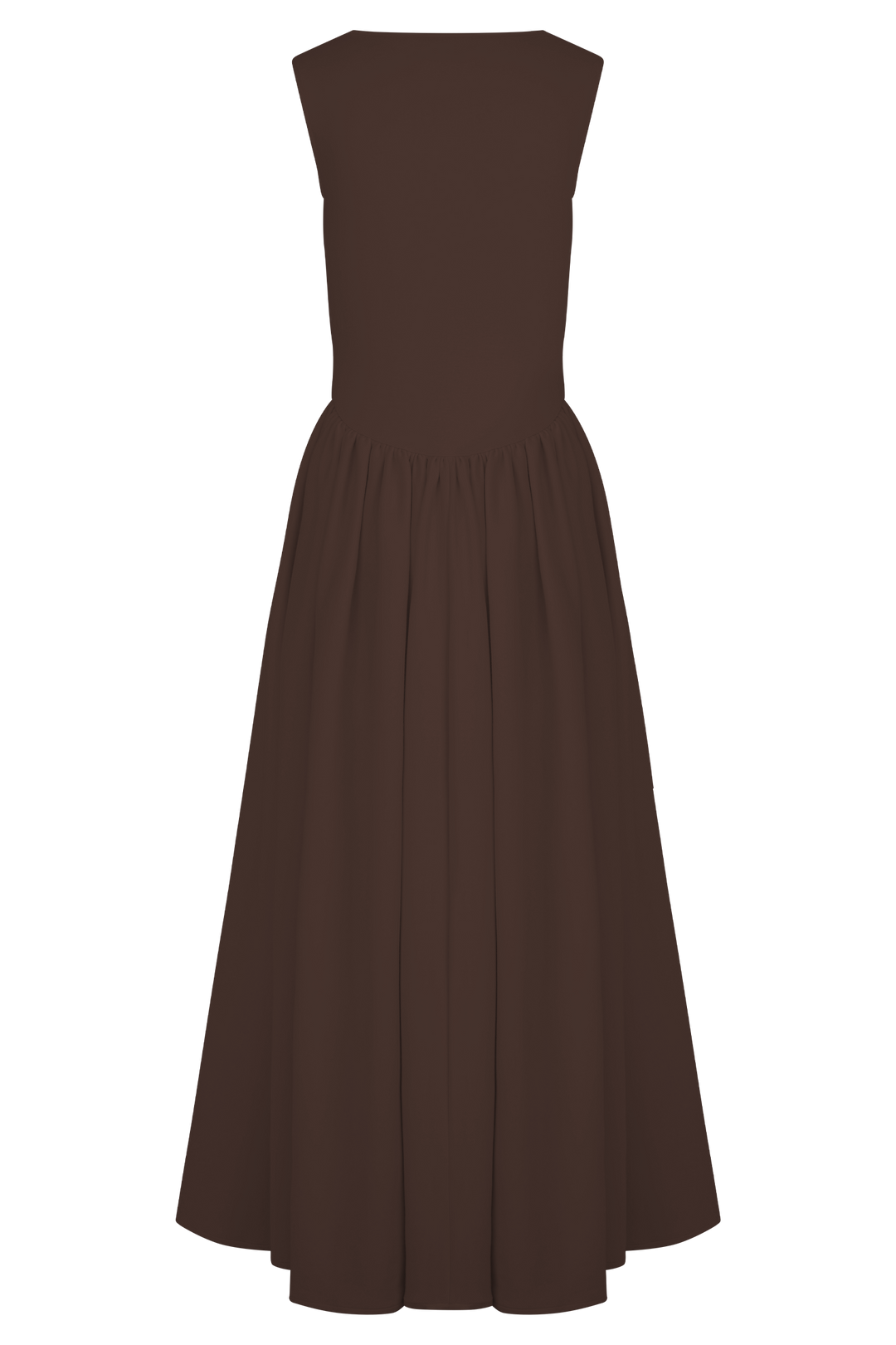 Sara - Vestido em malha castanho