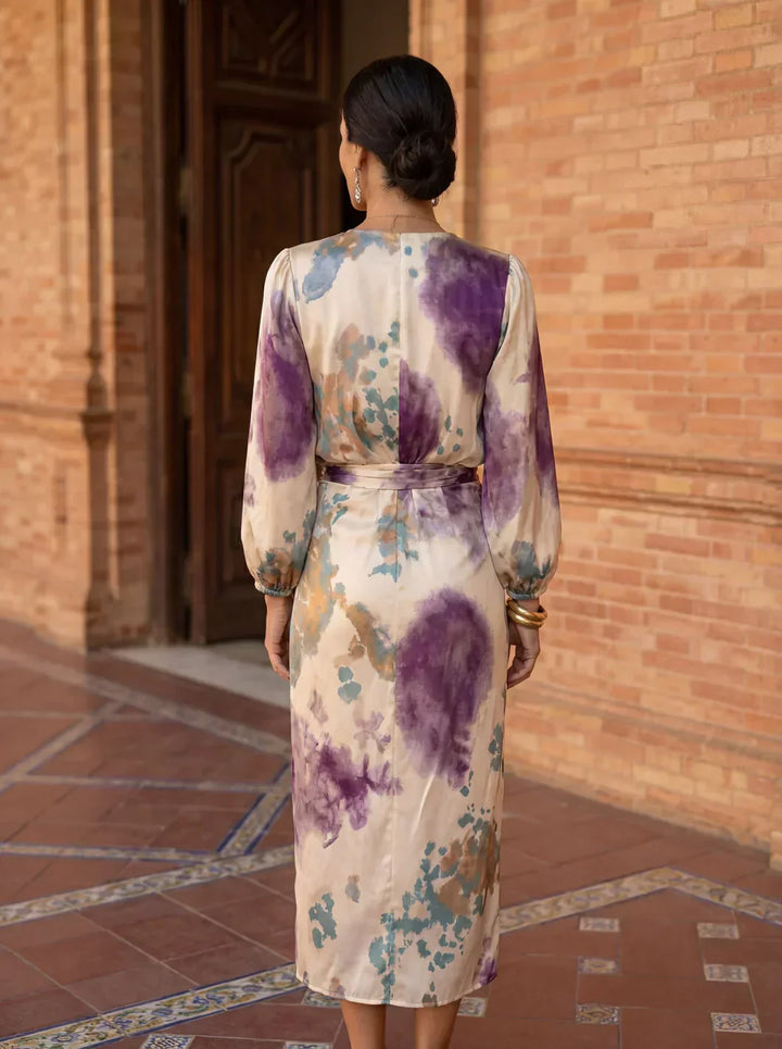Valéria - Vestido elegante com decote em V