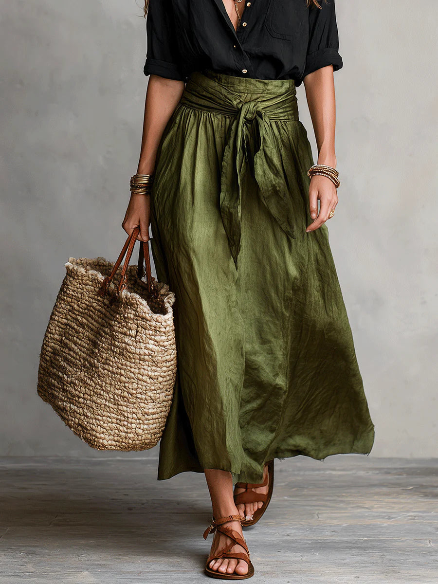 Vera - Conjunto Elegance Preto & Verde Oliva