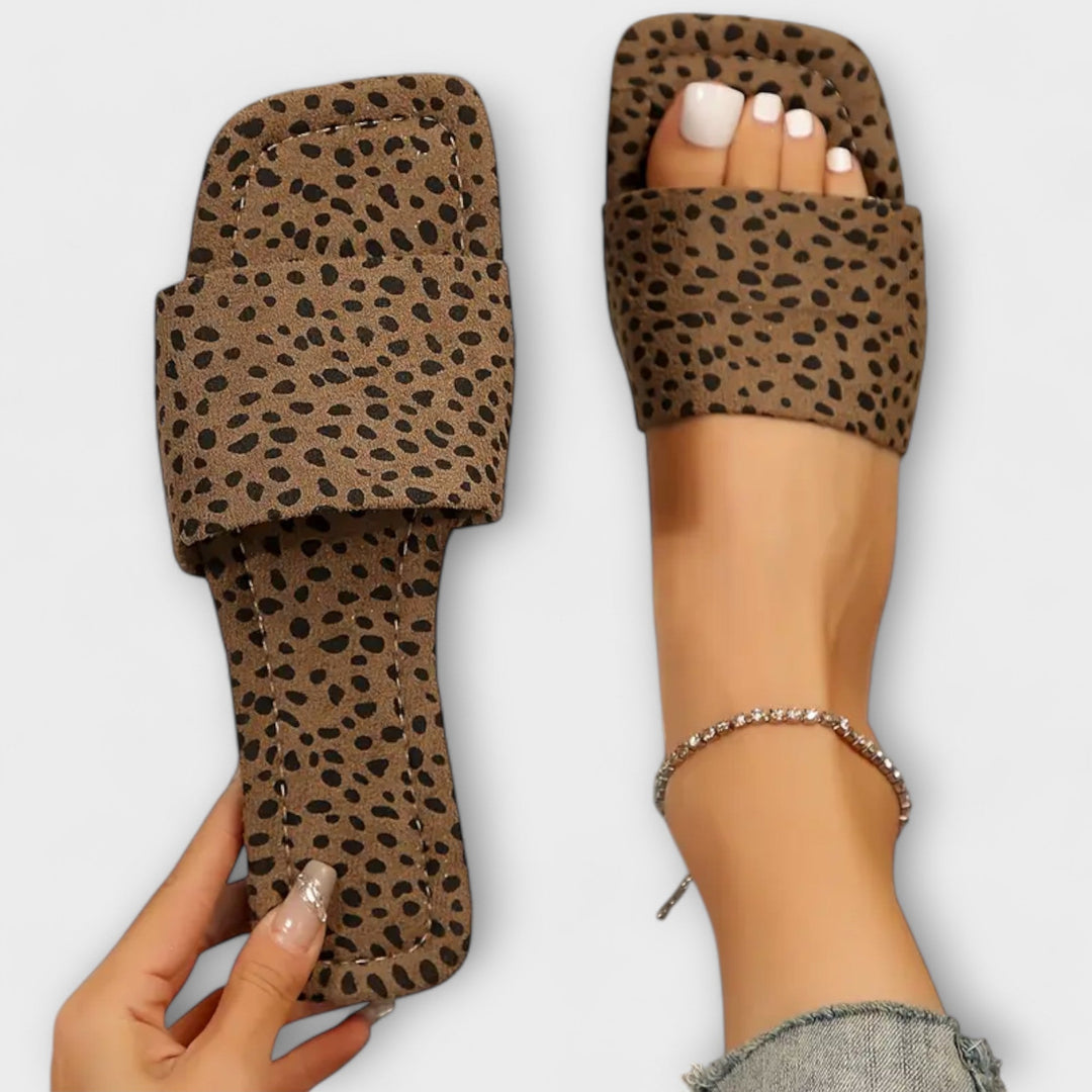 Elisabete - Sandálias leopardo
