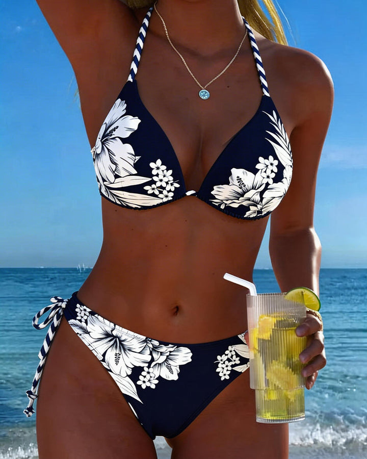 Violeta - Biquíni Simples Sexy com Decote Halter
