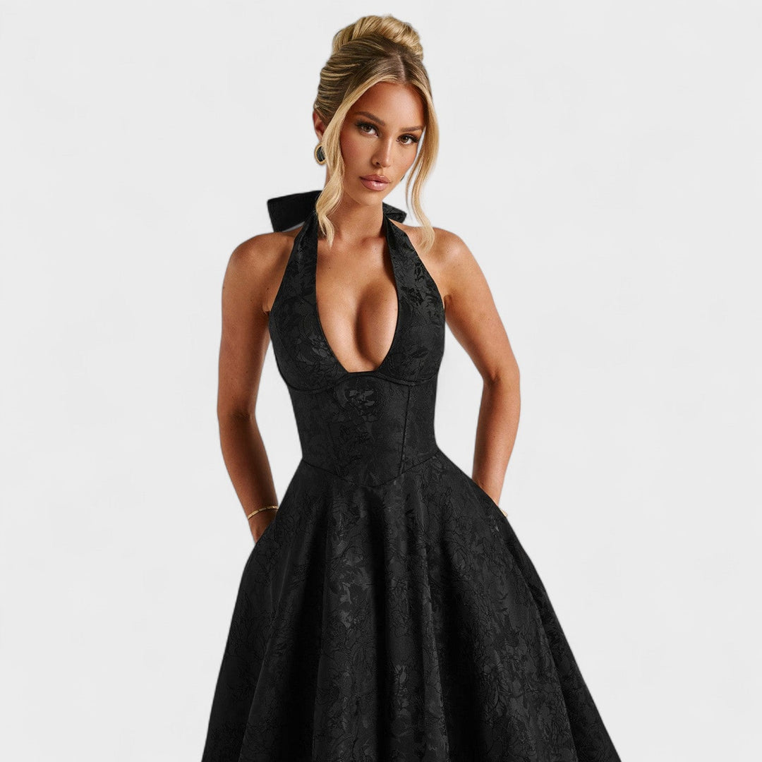 Elisa - Vestido midi texturado