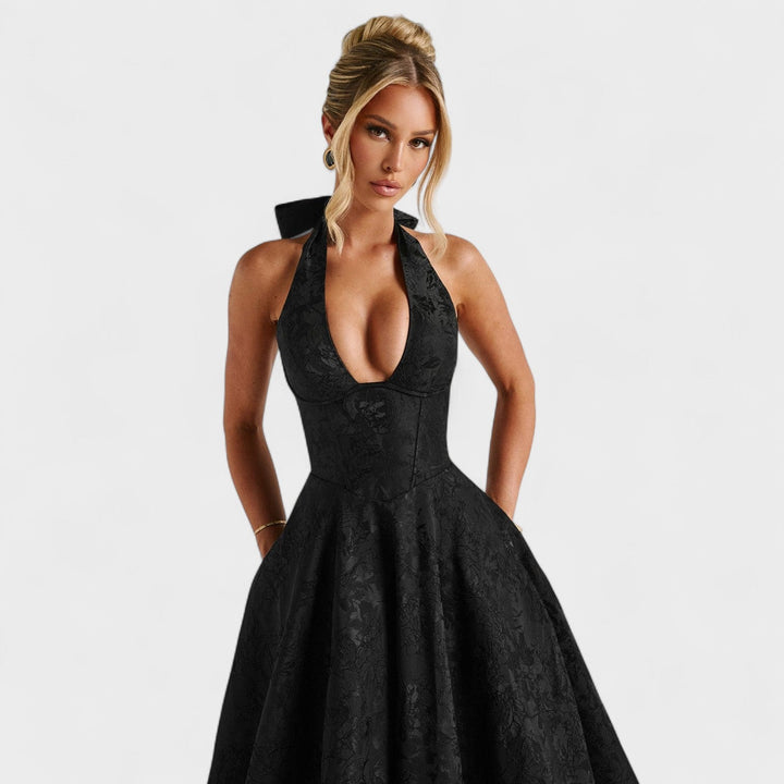 Elisa - Vestido midi texturado
