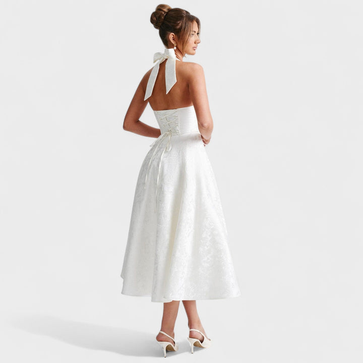Elisa - Vestido midi texturado