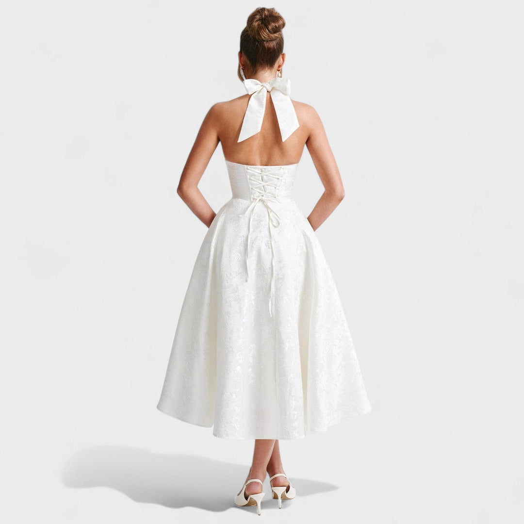 Elisa - Vestido midi texturado