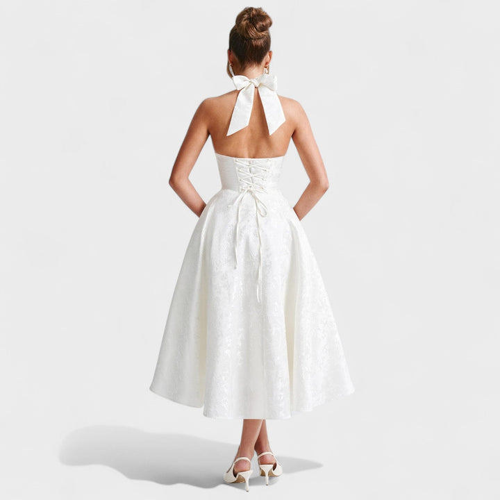 Elisa - Vestido midi texturado
