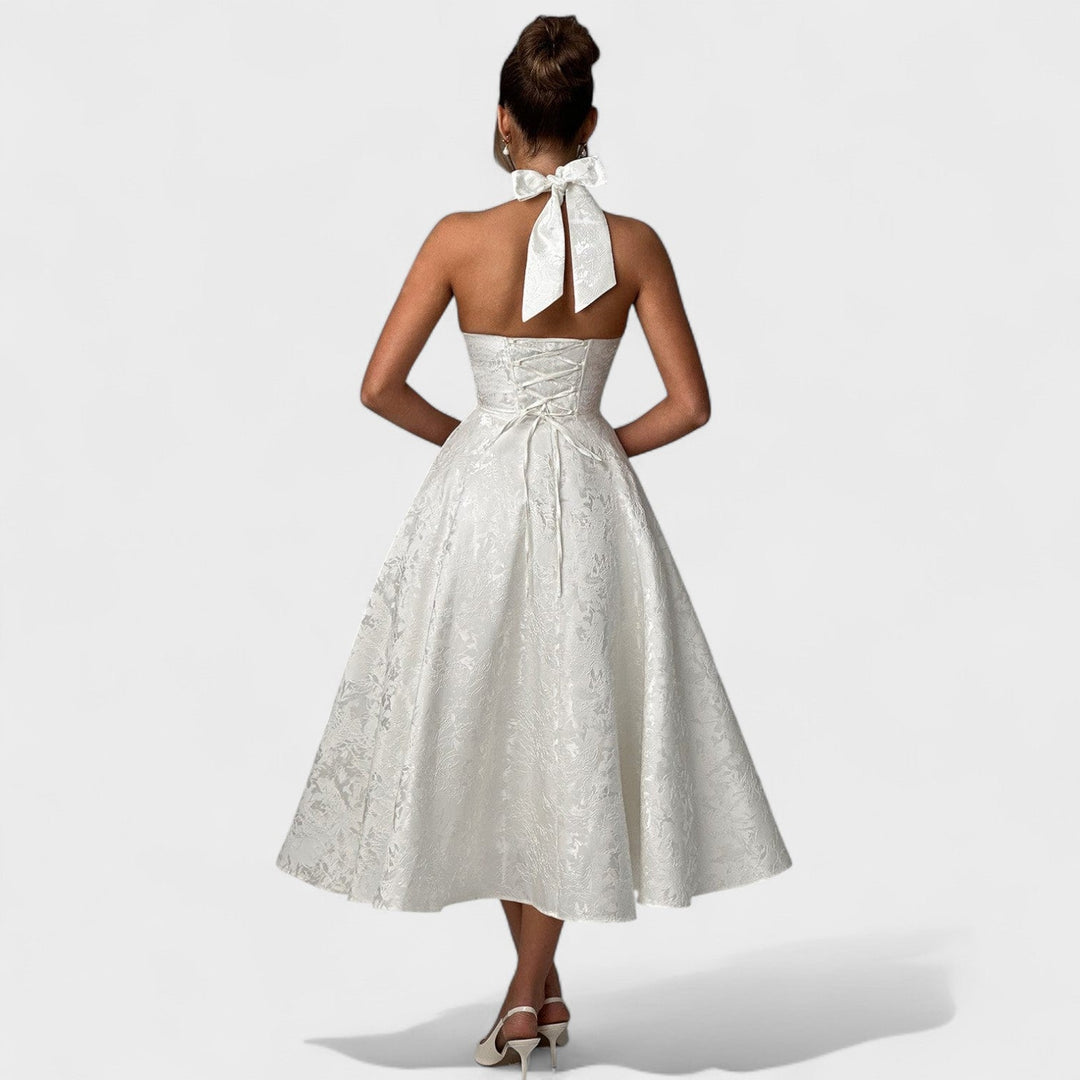 Elisa - Vestido midi texturado