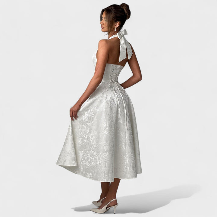 Elisa - Vestido midi texturado