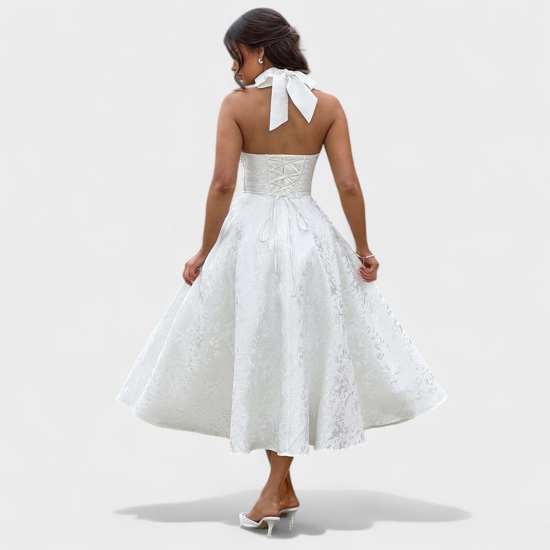 Elisa - Vestido midi texturado