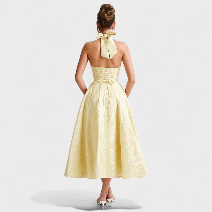 Elisa - Vestido midi texturado