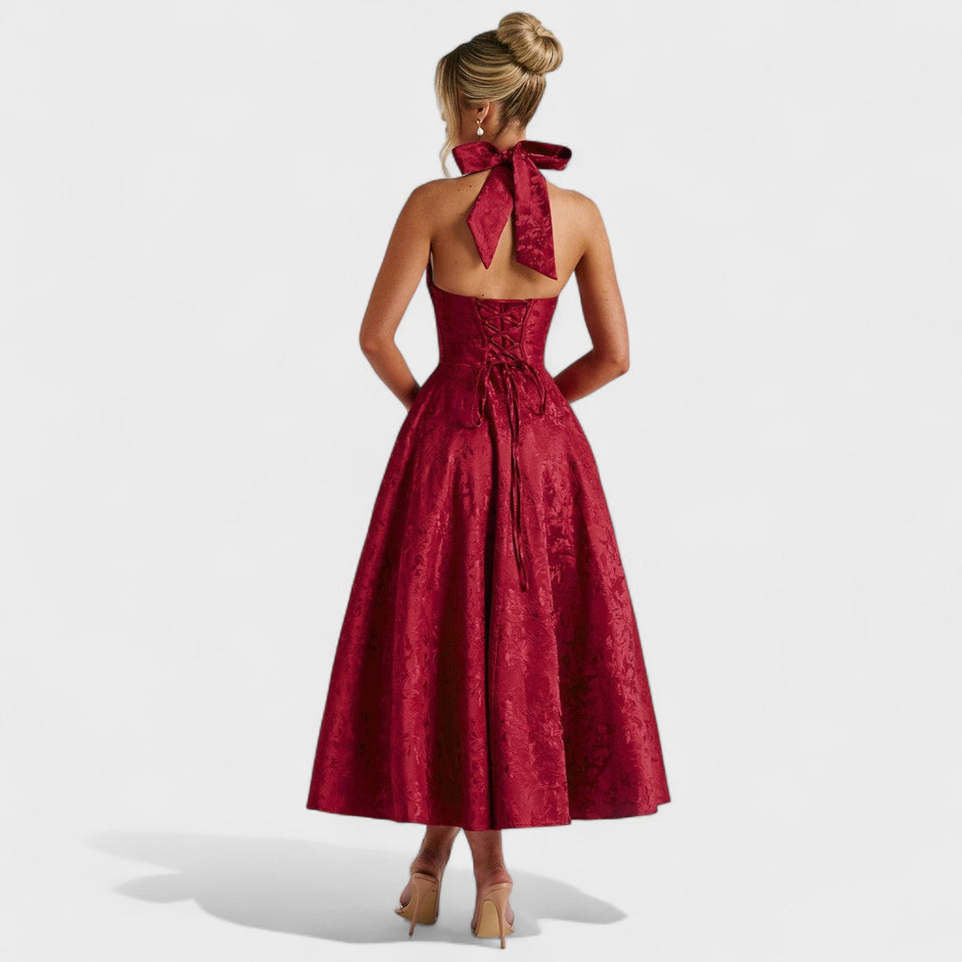 Elisa - Vestido midi texturado