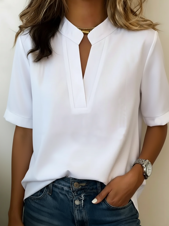 Elisa — Blusa elegante com gola