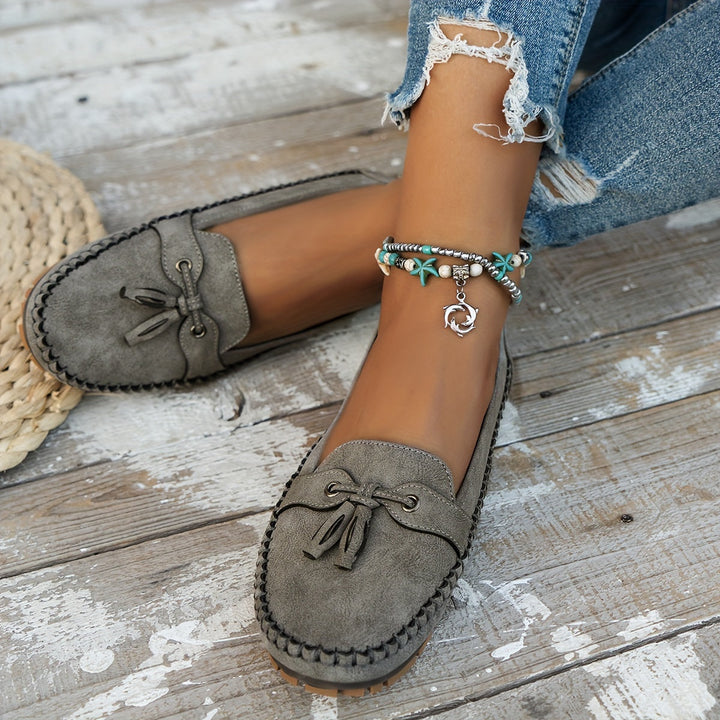 Nadine - Mocassins Clássicos com Detalhe em Franja