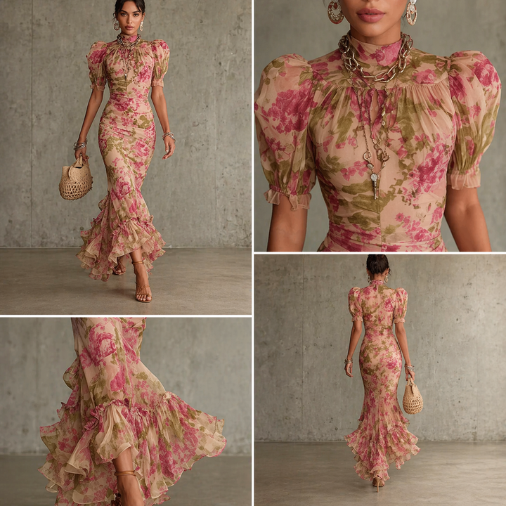 Sara - Maxi Vestido Rosa
