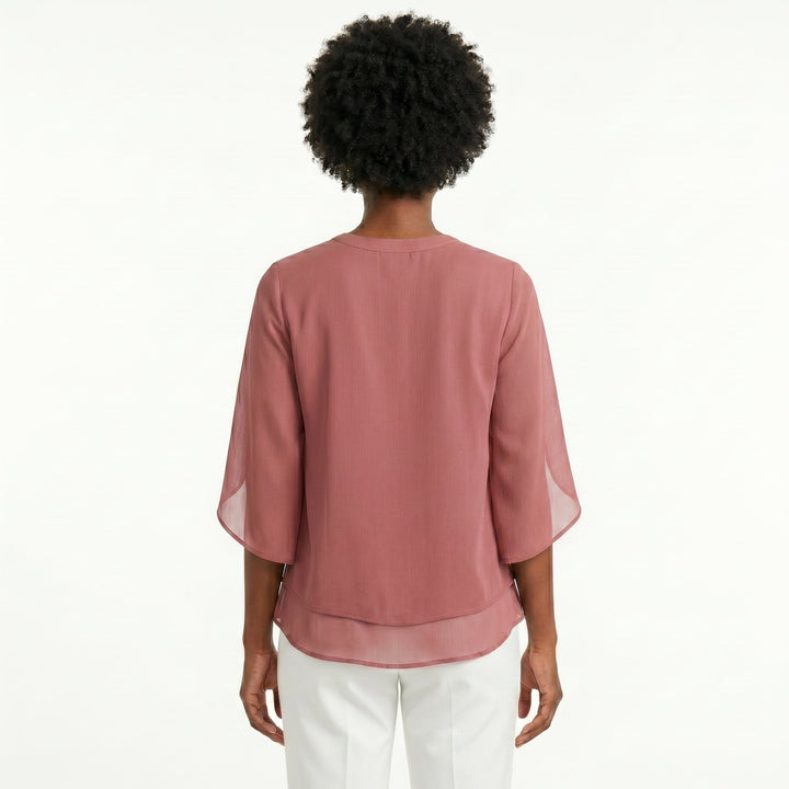 Francisca - Blusa com Mangas de Folhos